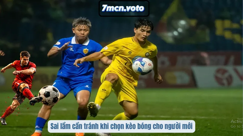 Sai lầm cần tránh khi chọn kèo bóng cho người mới